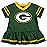 NFL Green Bay Packers Team Jersey Dress and Diaper Cover, green/yellow Green Bay Packers, 18 Months