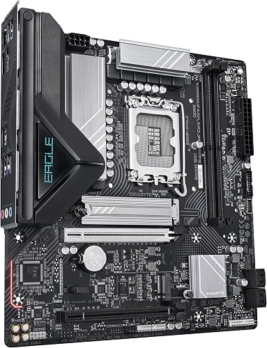 GIGABYTE B860M Eagle Carte mère - Processeurs Intel Core Ultra, VRM 6+1+2+1 Phases, jusqu'à 9066MHz DDR5, 1xPCIe 5.0 + 1xPCIe 4.0 M.2, LAN 2,5 GbE, USB 3.2 Gen 1 - 3