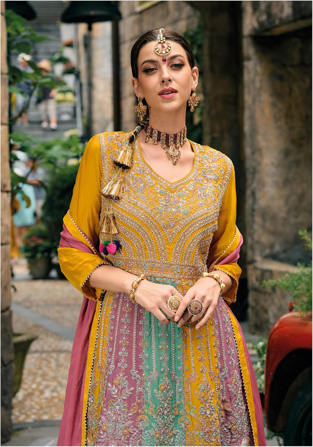 Eid festival salwar kameez ready to wear suit indian pakistani style party embroidered for women (2704)