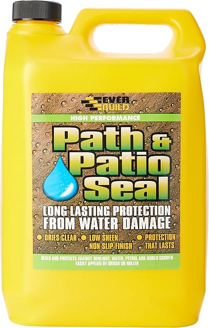 Everbuild 405 Path & Patio Seal | Long Lasting, Solvent Free & Acrylic Coating for Paths, Patios, Natural Stone & Block Paving - 5 Litre