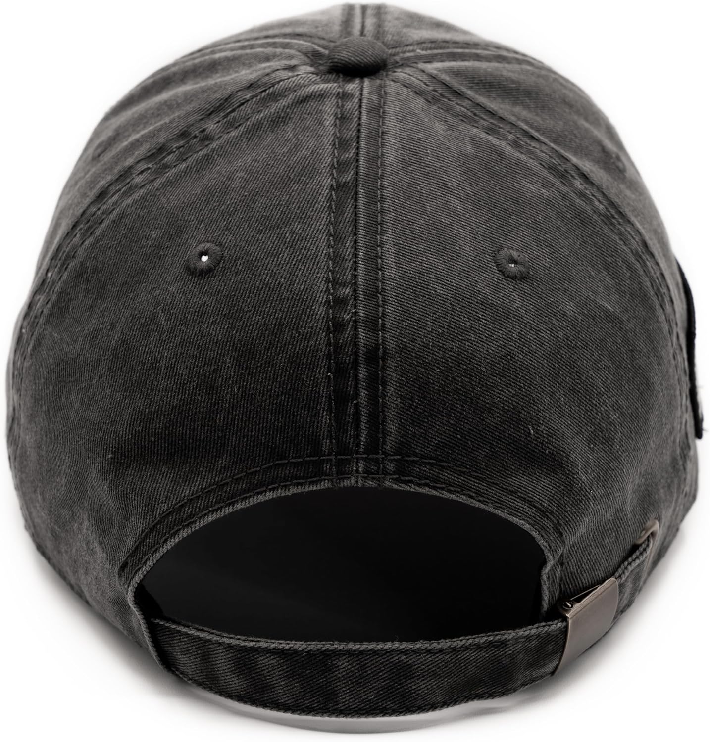 MASHBILL American Flag Baseball Cap - Super Soft Distressed Grey Dad Hat for Men Women - Adjustable Fit with Embroidered USA Patches - One Size Fits Most - Image 5