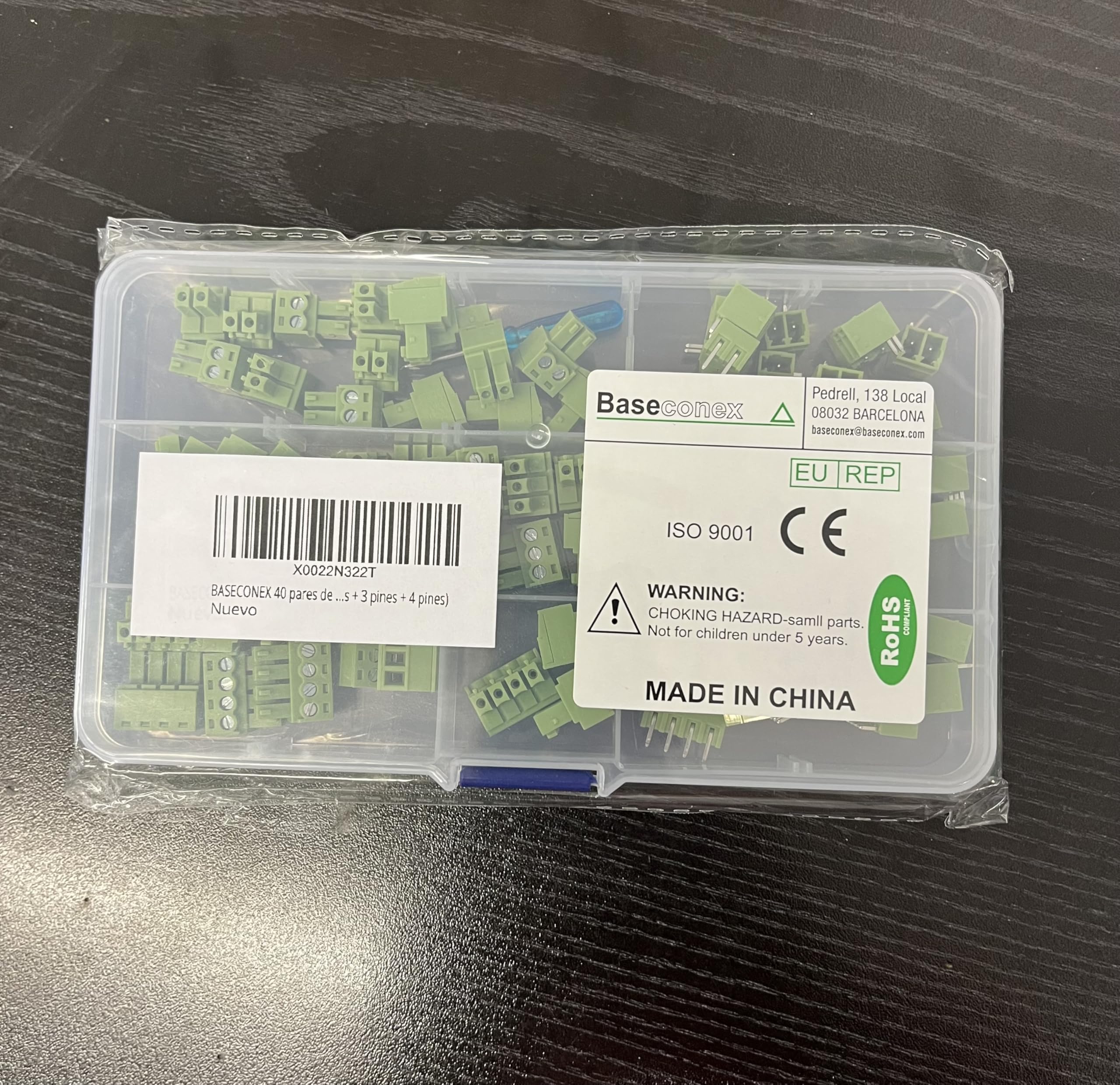 55 par wtykanych łączników bloku zacisków, 2-pinowe złącze bloku zacisków śrubowych PCB 3,81 mm, do PCB (kąt łokcia, 2 piny)
