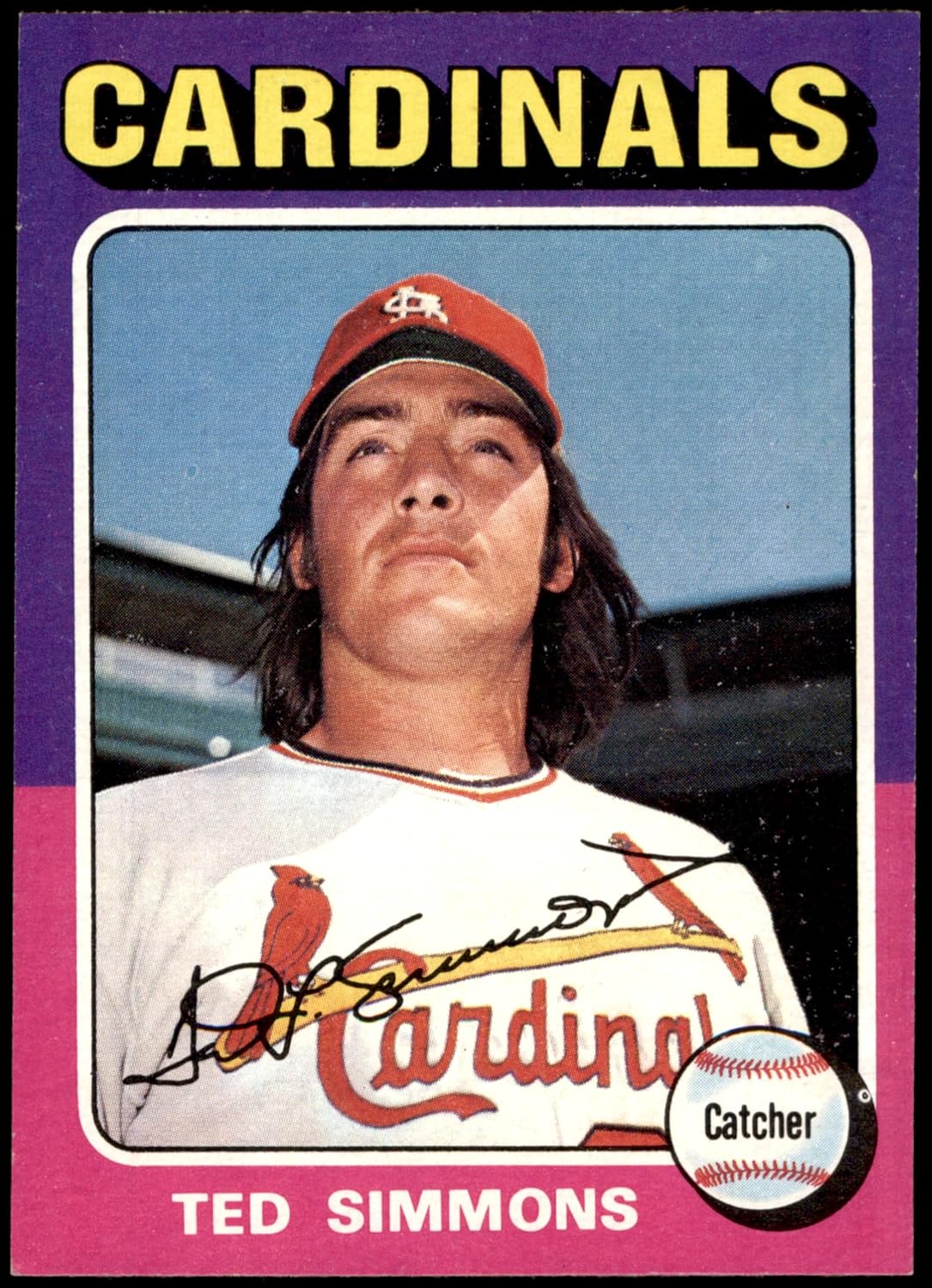 1975 Topps #75 Ted Simmons St. Louis Cardinals (Baseball Card) NM Cardinals