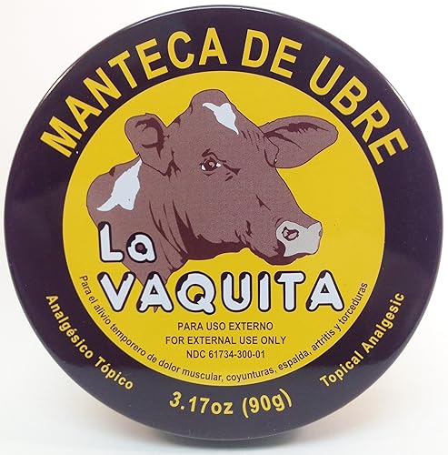 Miniatura 3 de Manteca De Ubre La Vaquita 3.17 Oz. Analgésico tópico 3-PACK