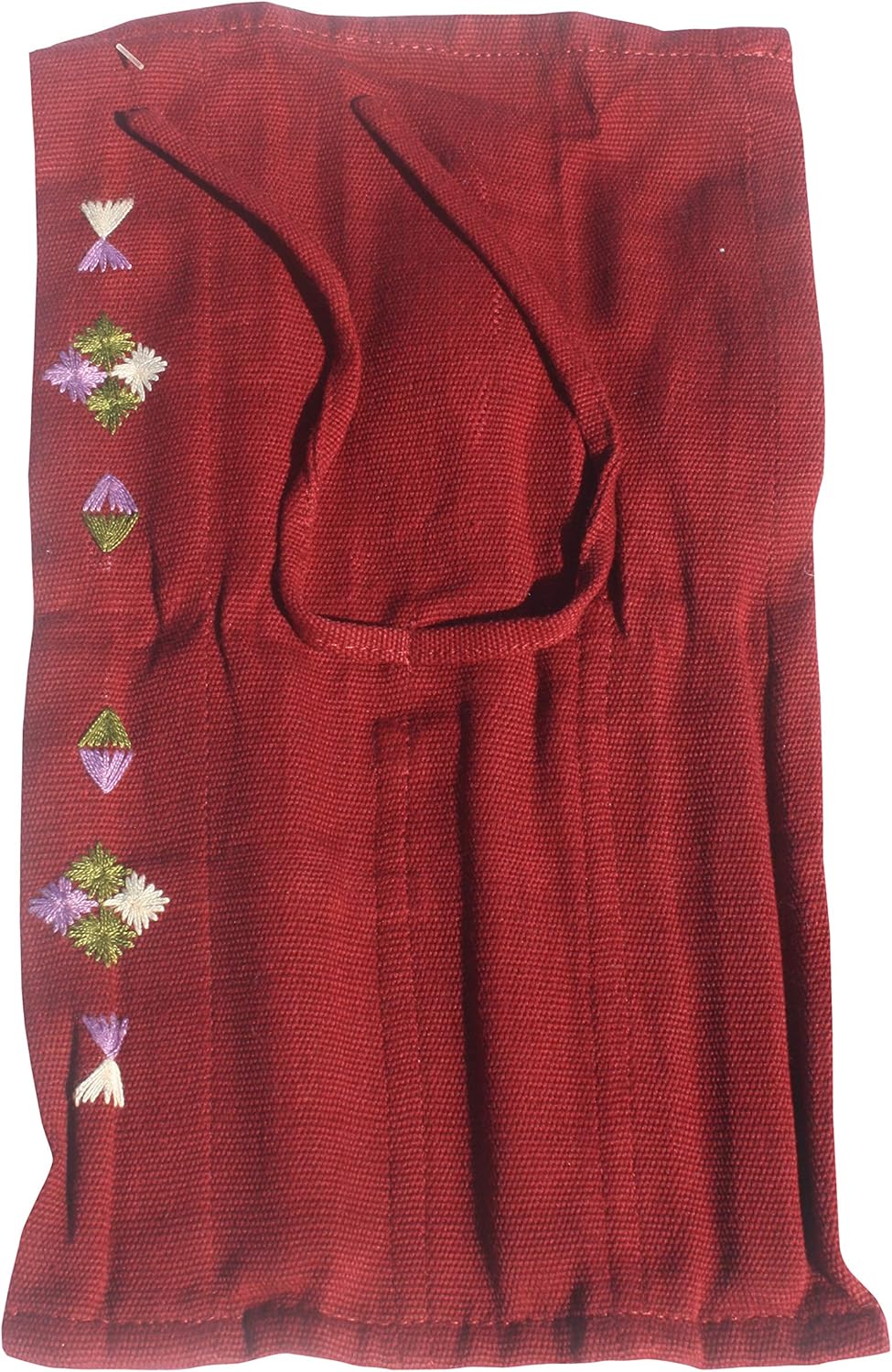 RaanPahMuang Fair Trade Burma Hilltribe Cotton Utensil Holder Burmese Refugee Made, Olive Green