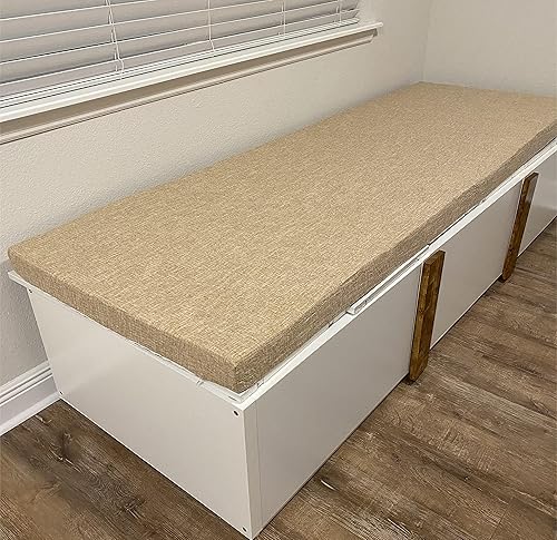 Miniatura 3 de Kiyeocca Cojín de banco de interior personalizado para muebles, almohadilla de asiento de ventana panorámica, cojines de banco de vestíbulo, cojín