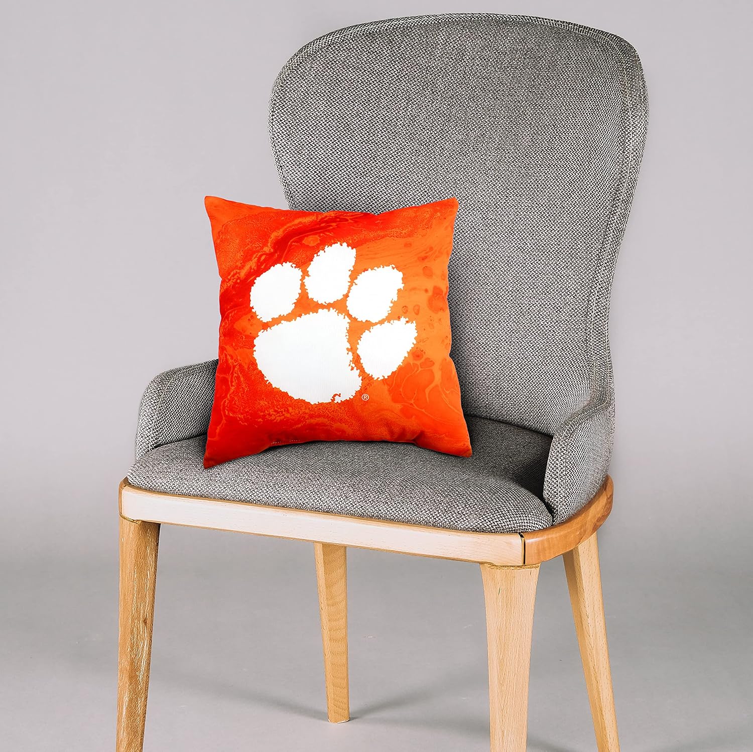Clemson Tigers 2 Sided Color Swept Decorative Pillow, 16", Made in The USA