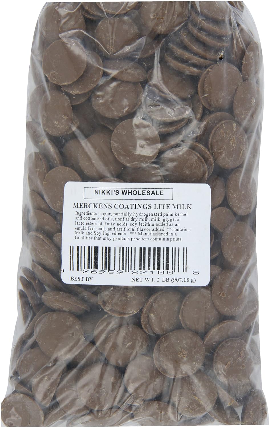 Merckens Chocolate Coatings, Lite, 2 Pound