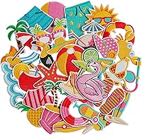 Vista 33 de 60 parches bordados de estilos surtidos al azar, parches para coser o planchar, apliques para ropa, pantalones de vestir, sombreros, jeans, flores