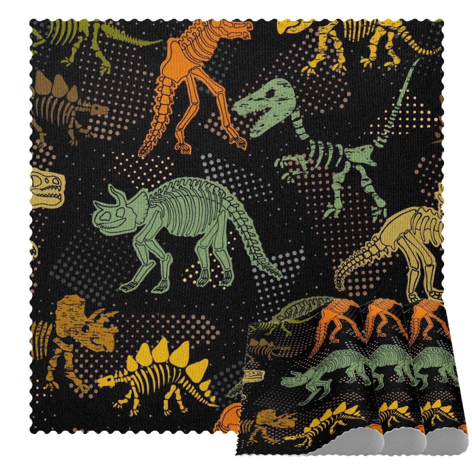 Sets de table squelette de dinosaure antidérapants et thermorésistants