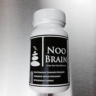 NOO BRAIN - Potent Nootropic Supplement Stack (with Mucuna, Huperzine A, Alpha GPC, Vinpocetine)