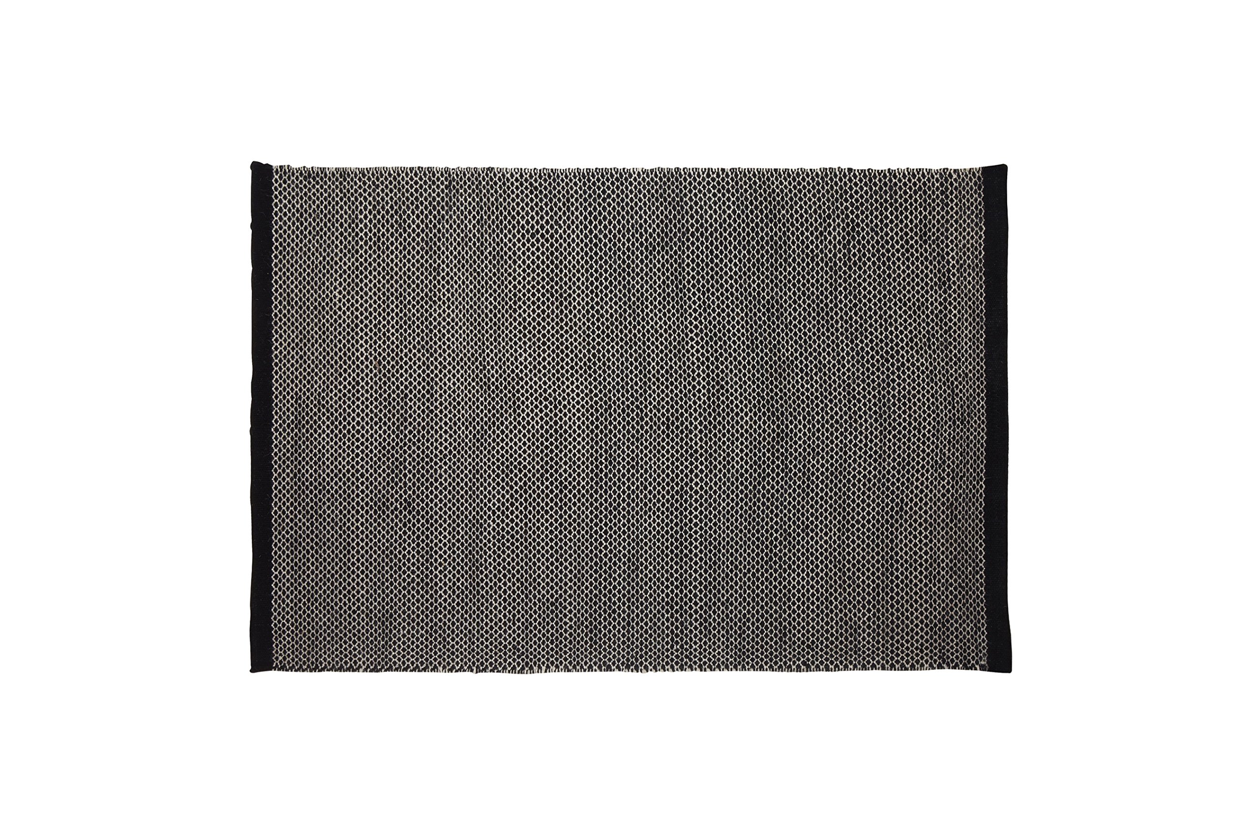 Premier Housewares – Bosie Alfombra Tejida, Negro, Pequeño