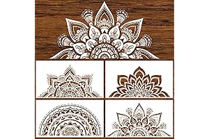 Bone Inlay Stencil Mandala Design