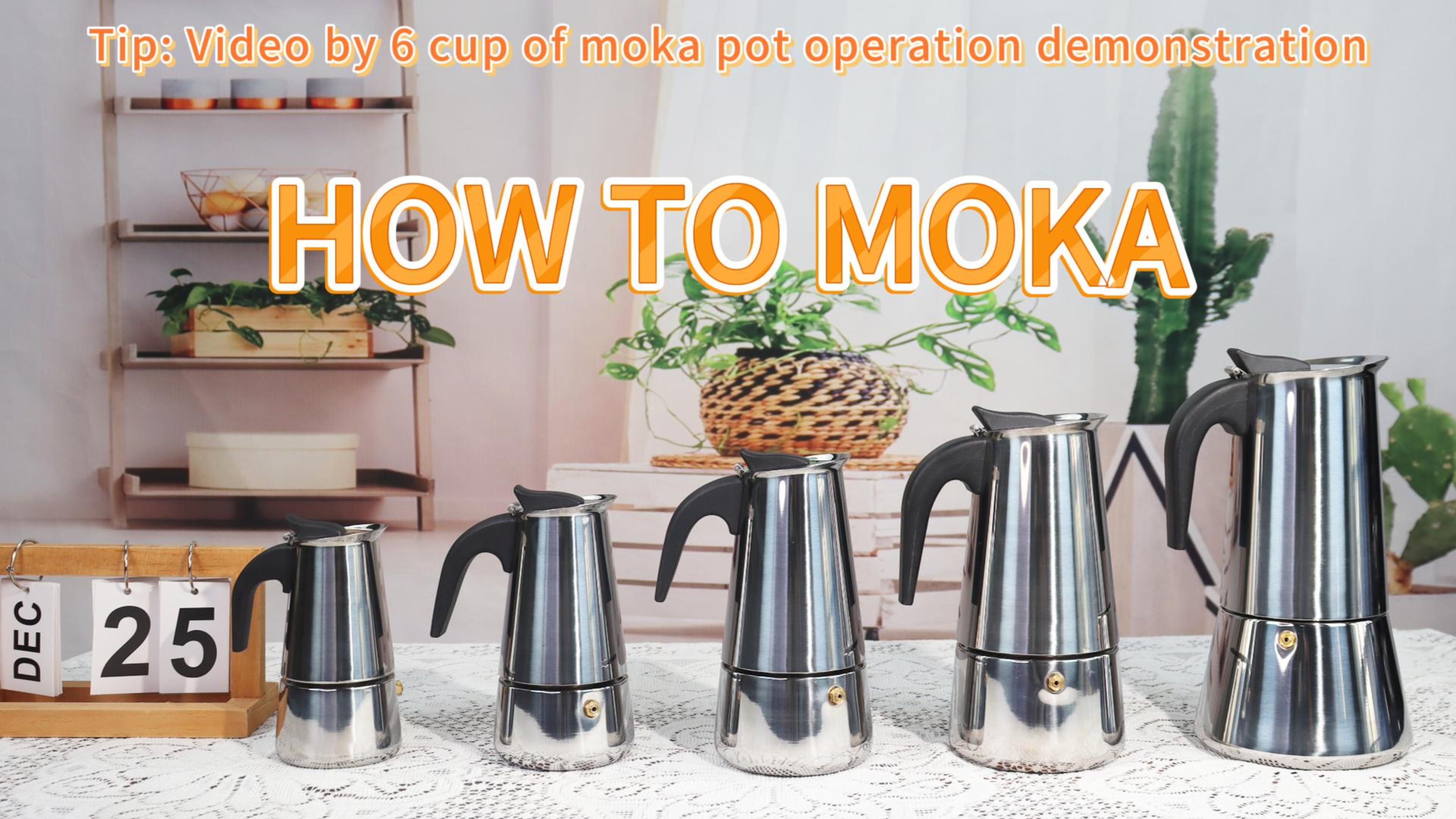 DITOSH 2 Cup Stovetop Espresso Maker Stainless Steel Moka Pot