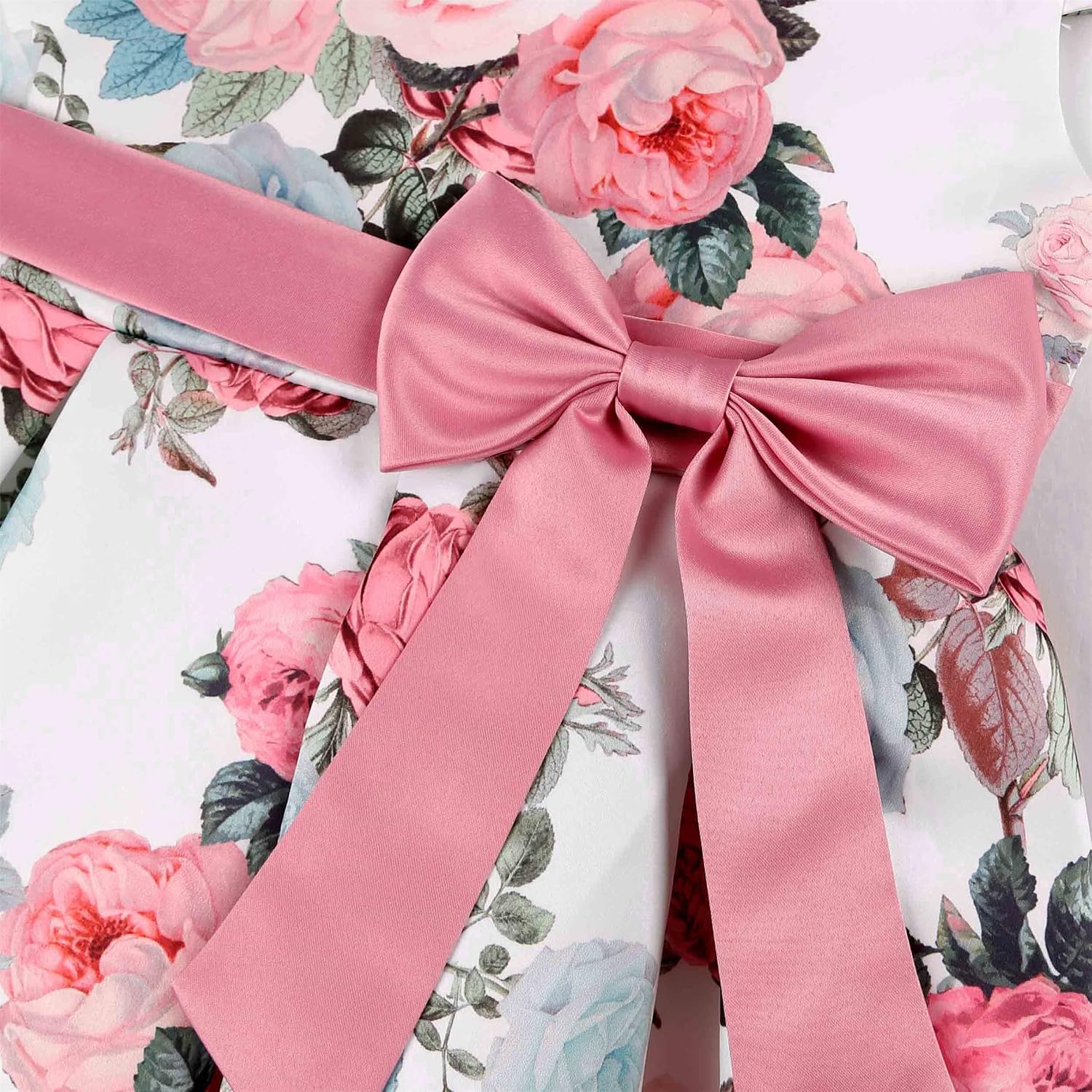 CMMCHAAH Girls Pageant Party Dresses Kid Floral Print Formal Dress for 2-9Y