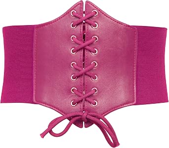 GRACE KARIN Lace-up Cinch Belt Tied Corset Elastic Waist Belt for Dress