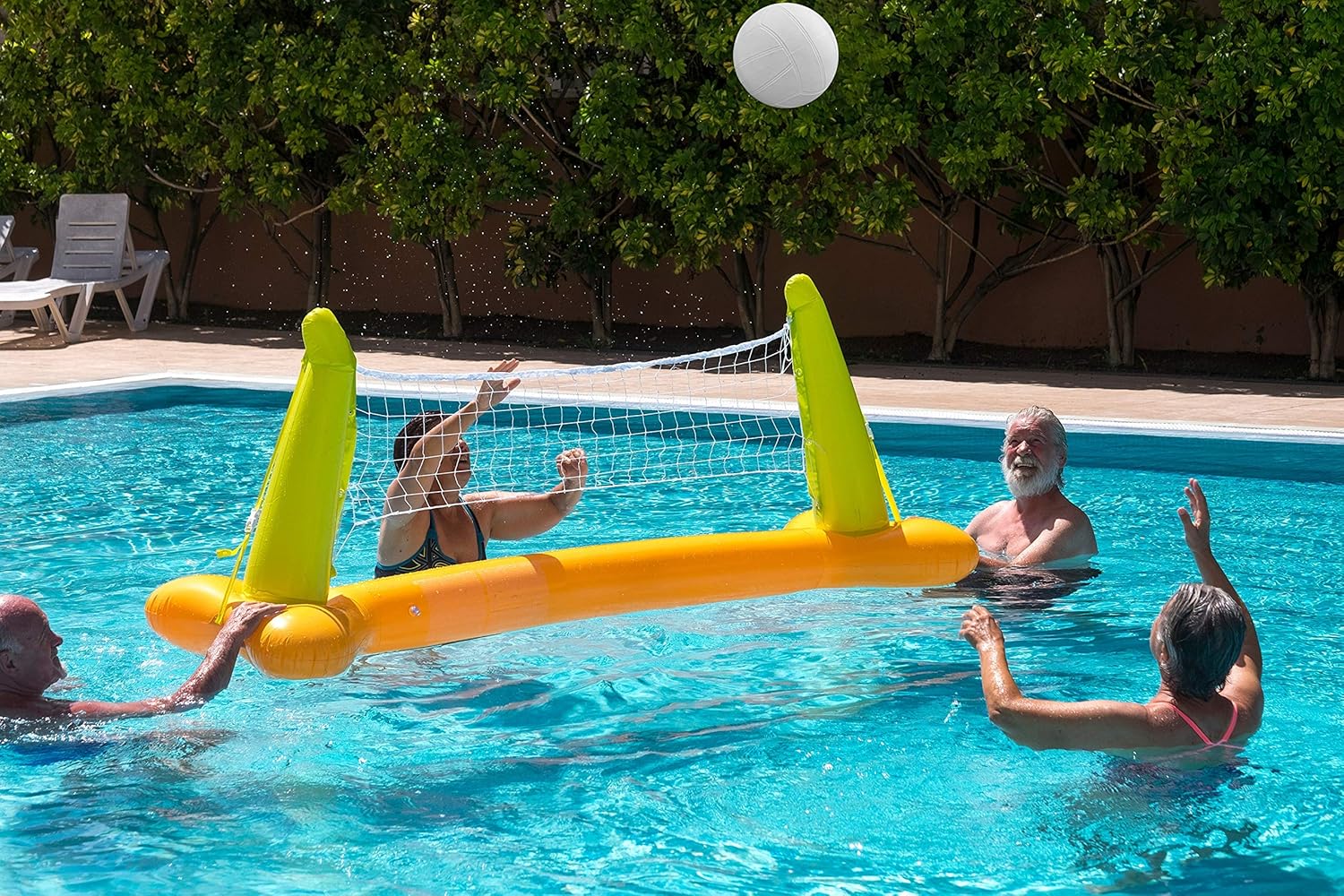 Botabee Swimming Pool Standard Size Water Volleyball | Pool Volleyball for Use with Dunnrite, Intex, Swimways or Other Pool Volleyball Sets, (Classic White, 8.4" Diameter) : Sports & Outdoors