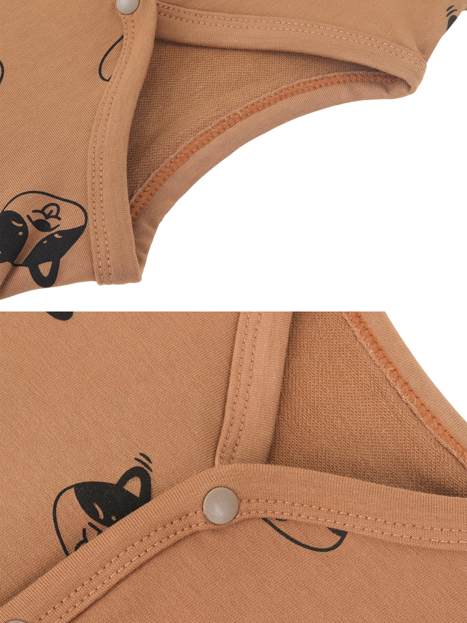 BéBé Enfant Mignon sans Manche Veste Fille Garçon Automne Col en V Motif Bouledogue Gilet Haut 0-5 Ans