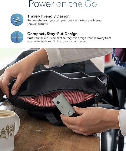 Miniatura 6 de nrgGo Powerbank - Cargador portátil de 5000 mAh, mini banco de energía USB C, batería PD de 18 W, 5000 mAh, cargador de teléfono de batería para