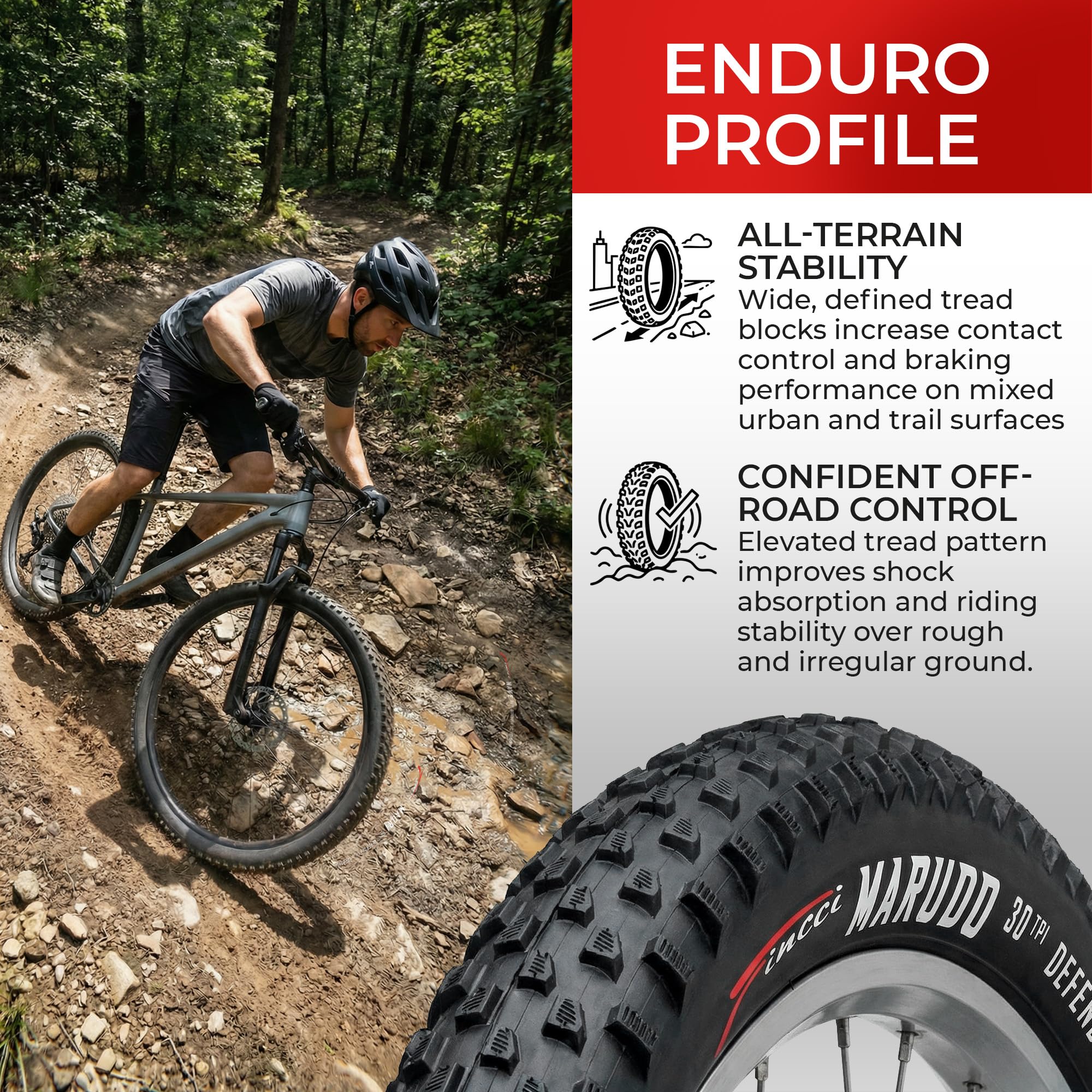 Fincci Coppia Copertoni MTB 29 Pollici 29x2.10 Pieghevoli 60 TPI Rinforzati Cordone Acciaio Protezione Anti-Foratura LVL3 1mm per XC, Trail e Uso Quotidiano