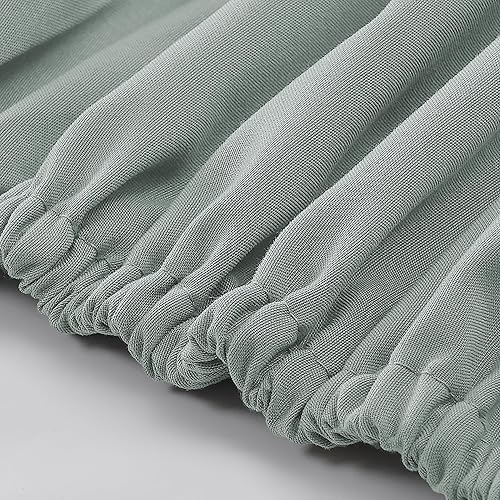 Miniatura 5 de Modern Threads Sábanas de microfibra suave, incluye sábana encimera, sábana bajera con bolsillos profundos y fundas de almohada, color liso, humo,