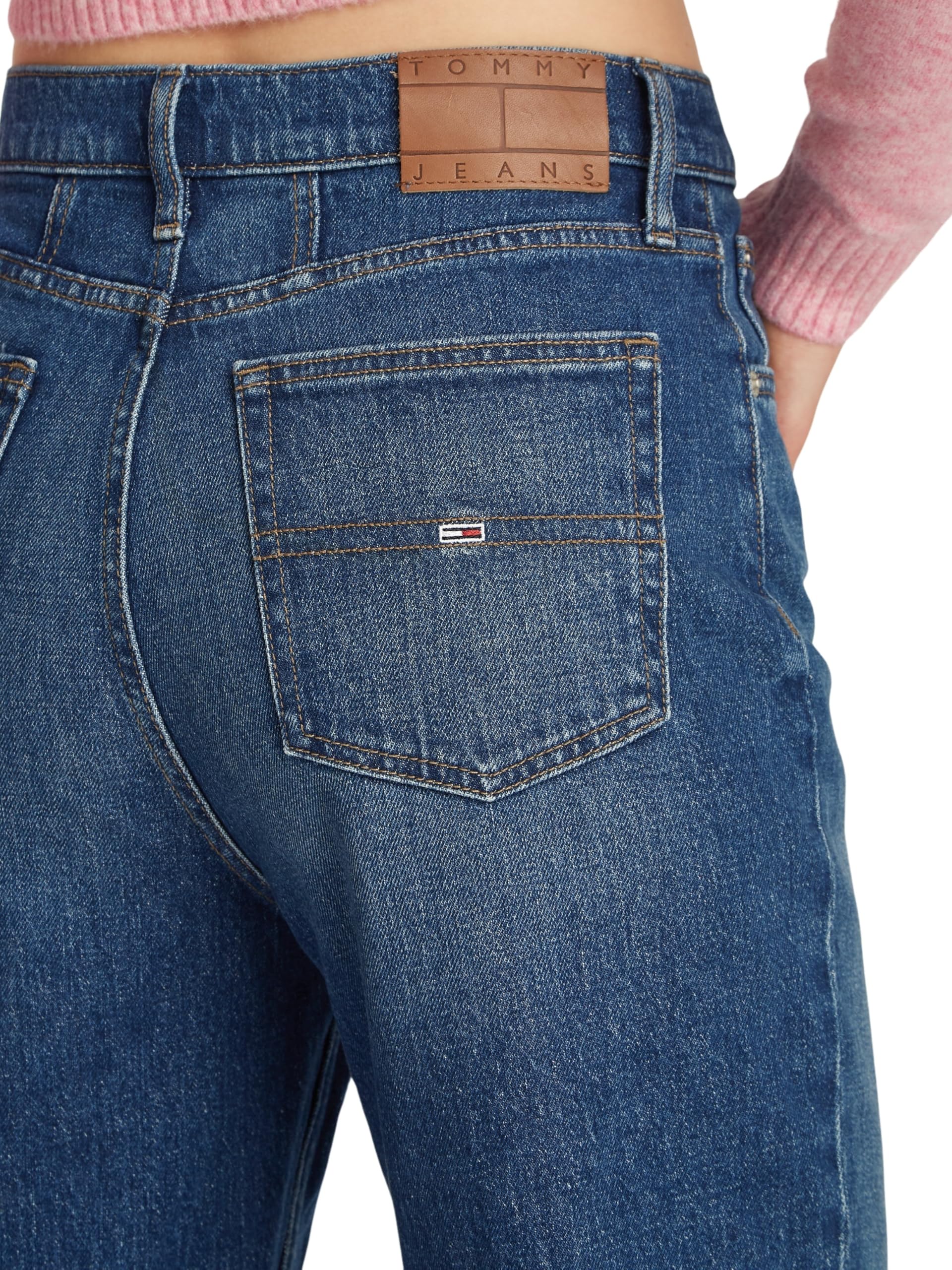 Tommy Jeans - Mom Jean Uh TPR Bi0152 Co Dw0dw19244, Pantaloni Donna