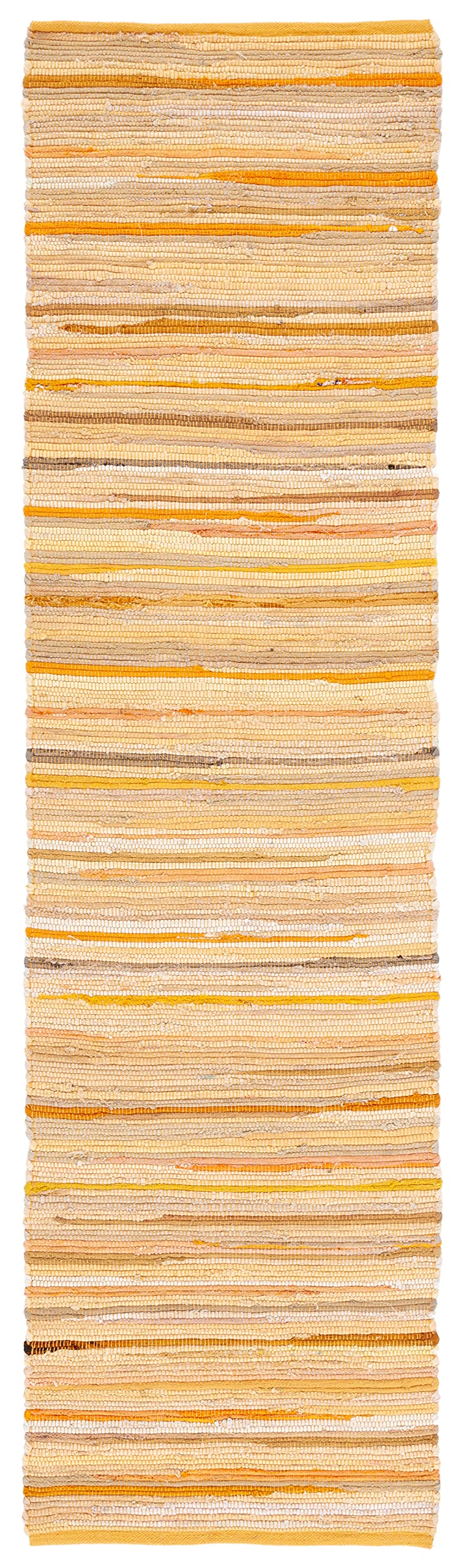SAFAVIEH Watercolor Collection 6'7 Round Light Yellow / Green WTC673H Modern Boho Abstract Non-Shedding Dining Room Entryway Foyer Living Room Bedroom Area Rug