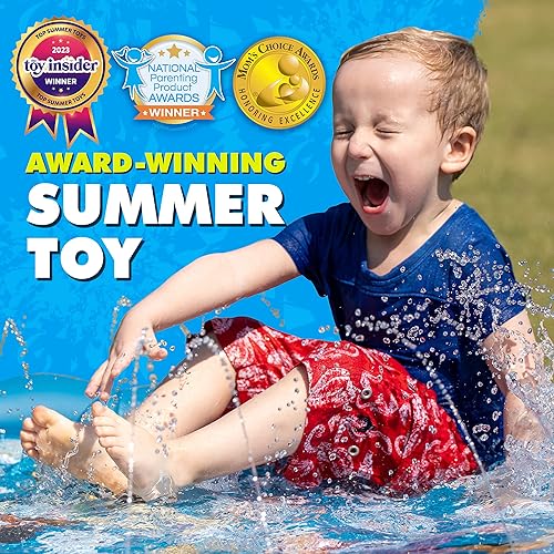 Miniatura 2 de SplashEZ Almohadilla de salpicaduras 3 en 1, aspersor para niños y piscina de bebés para aprender, piscina con rociadores para niños pequeños