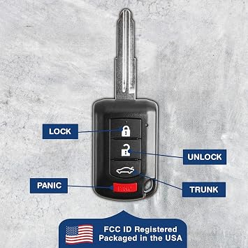 Key Fob Remote for 2016-2017 Mitsubishi (OUCJ166N)
