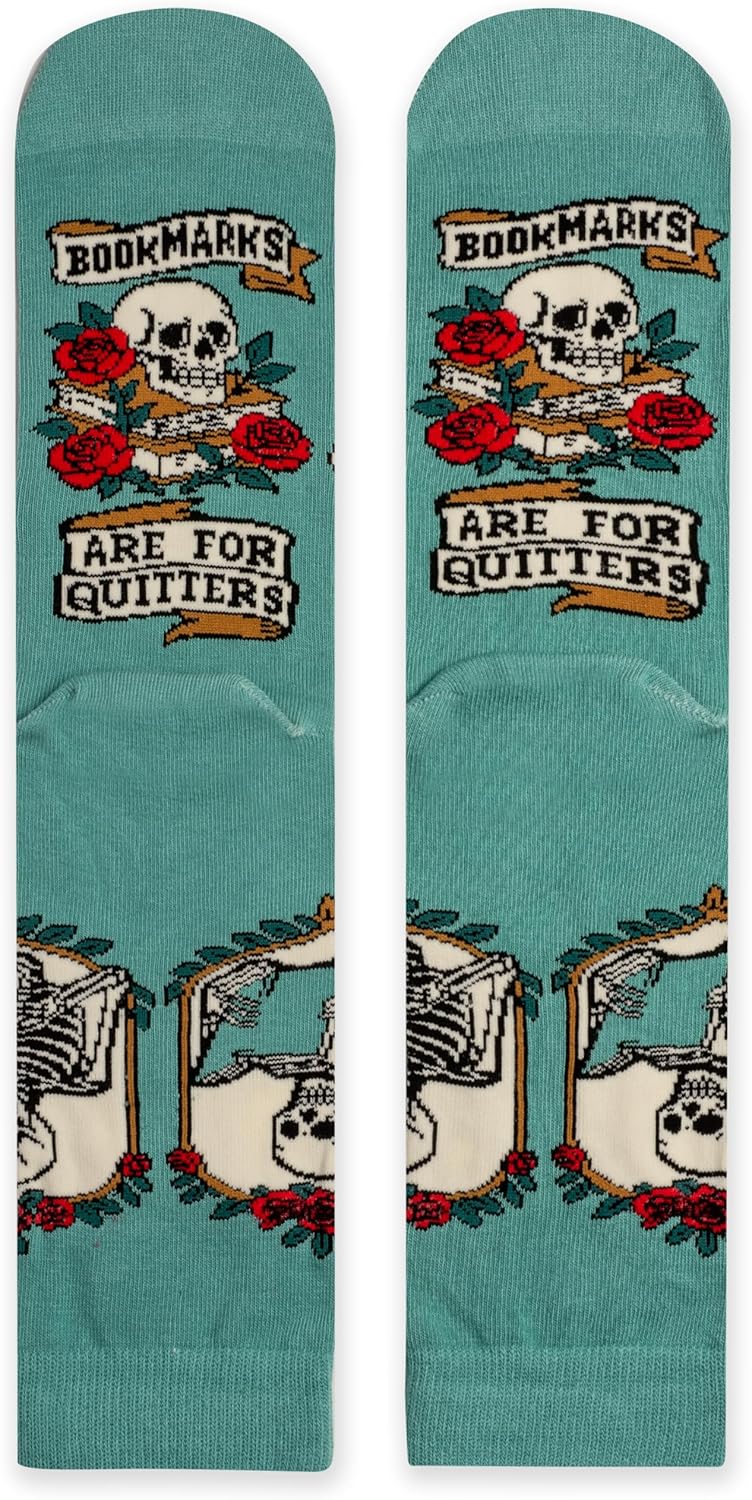 Lavley Book and Reading Socks - Cozy Funny Socks for Men and Women, Great Gift for Book Lover or Fun Everyday Wear - Image 4