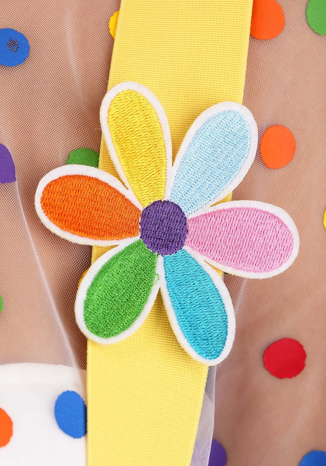 Fun Costumes Clown Costume For Women, Circus Outfit | Polyester And Nylon Material, Colorful Midriff Shirt With Front Button - Image 7