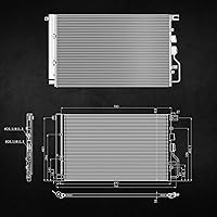 Vista 5 de DWVO Condensador de A/C AC de aire acondicionado compatible con Chevrolet Malibu 2016-2020 2017-2019 Buick LaCrosse 2018-2020 Regal Sportback TourX