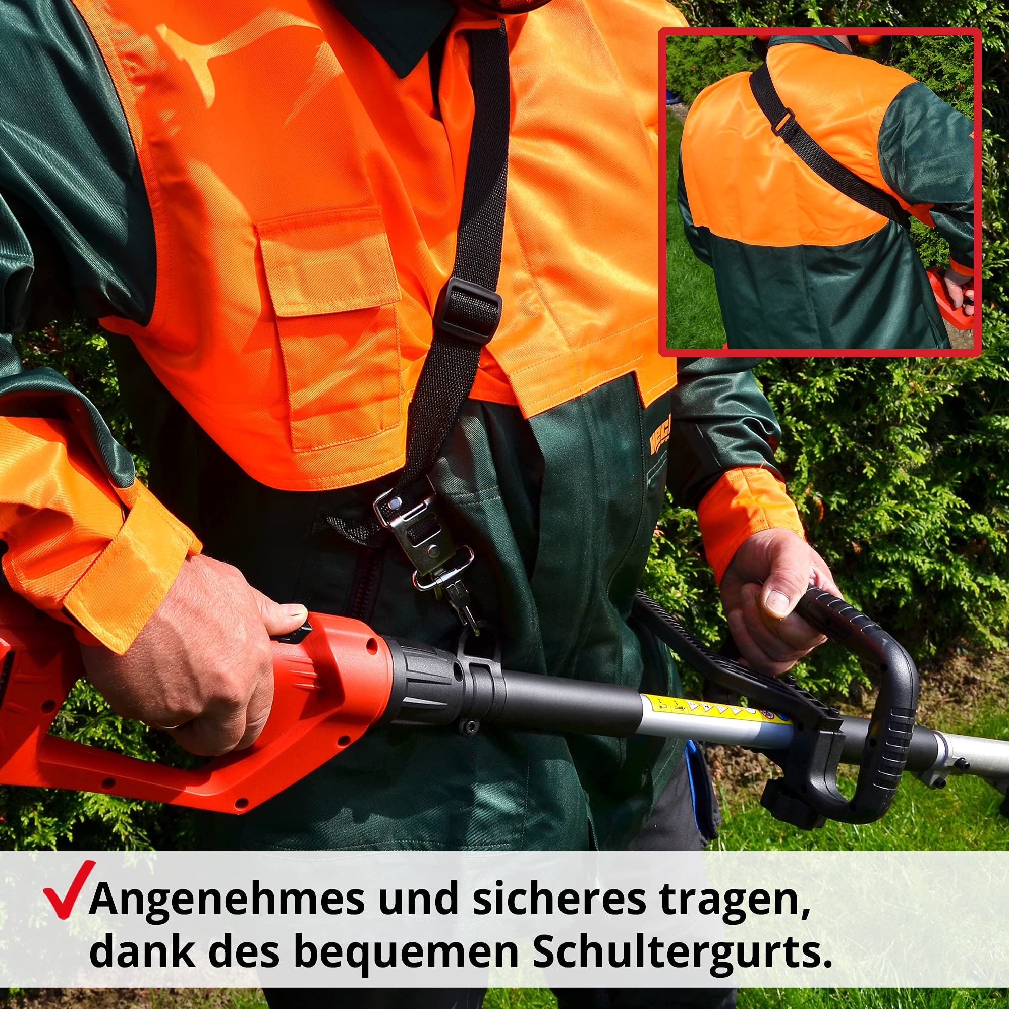 HECHT 3in1 Multitool 900 W – Rasentrimmer, Hochentaster & Heckenschere | Elektro Gartenwerkzeug Set mit Verlängerung – Heckenschere, Hochentaster und Rasentrimmer für Garten & Hecken