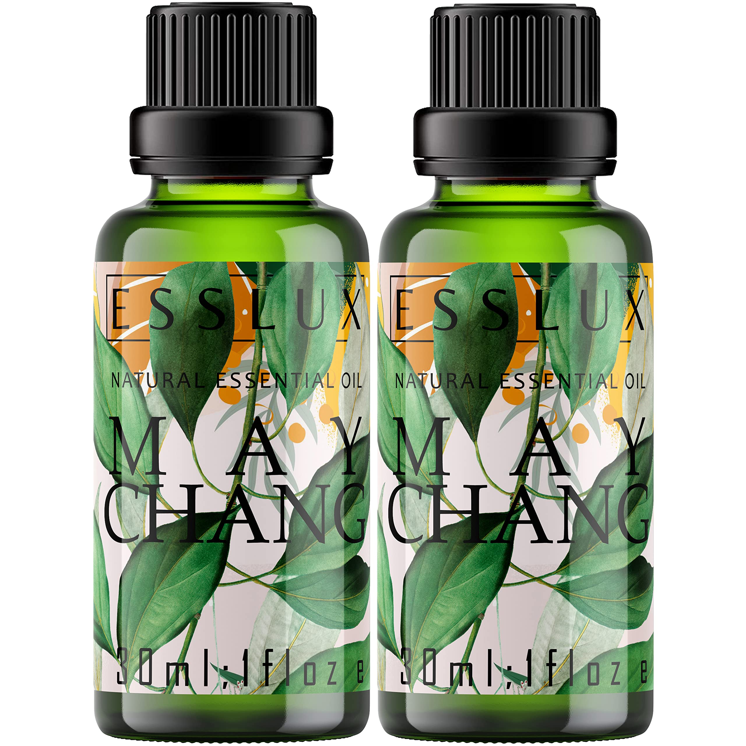 Esslux May Chang Essential Oil | 100% Pure Litsea Cubeba Oil for Calm & Oil-Free Skin | Therapeutic Grade for Aromatherapy, Oily Skin & Clearing Congestion | Ideal for Diffusing or Topical Use, 60 ML