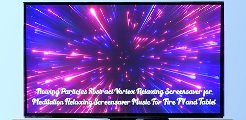 Flowing Particles Abstract Vortex Relaxing Screensaver for Meditation Relaxing Screensaver Music For