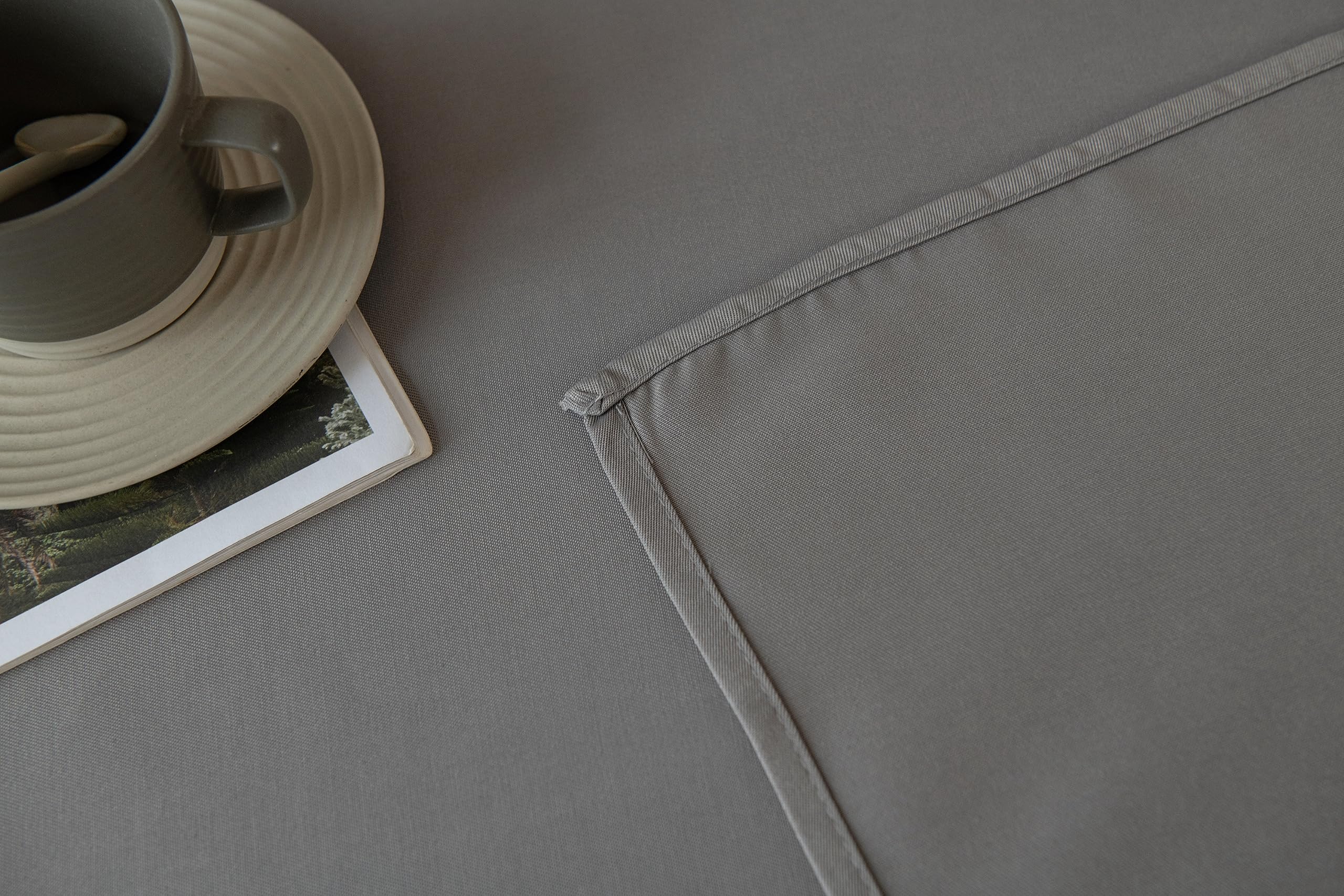 CUSHY HOME Waterproof Tablecloth Wipe Clean, Durable Polyester Table Cover for Kitchen & Dining Tables, Spill-Proof - Image 4