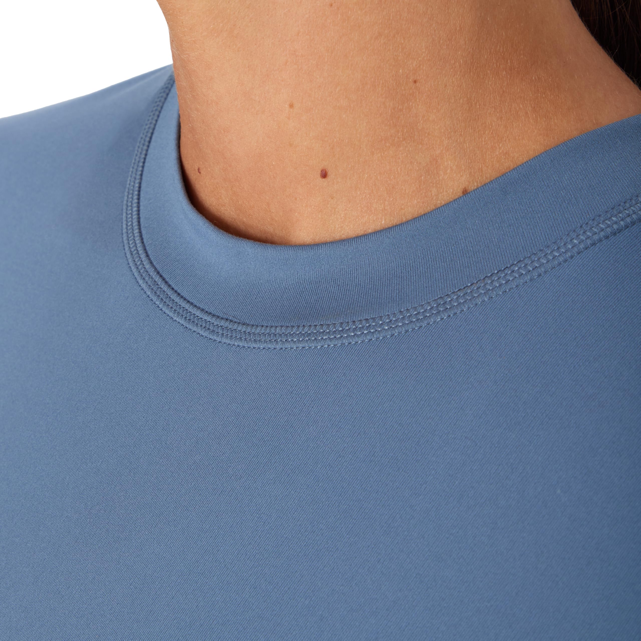 Hanes Damen T-Shirt Stretch & Recover Kurzarm Schwangerschafts-Top Feuchtigkeitstransport Umstandsshirt