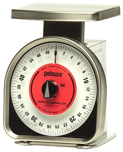 Rubbermaid Commercial Products FGYG450R - Báscula comercial de control de porciones, 50 libras.