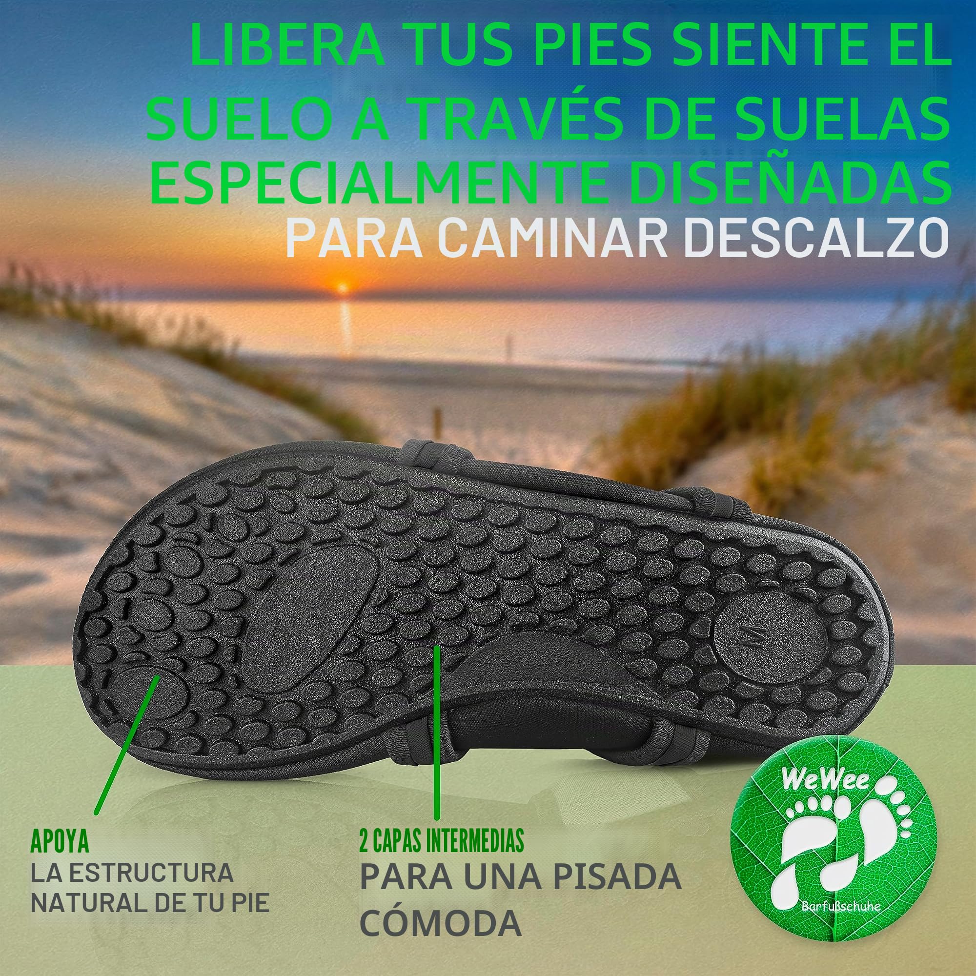 Las Sanas Zapatillas De Barfoot para Todo Uso Zapatillas Versátiles De Neopreno Minimalista con Un Aspecto Moderno De Bailarina