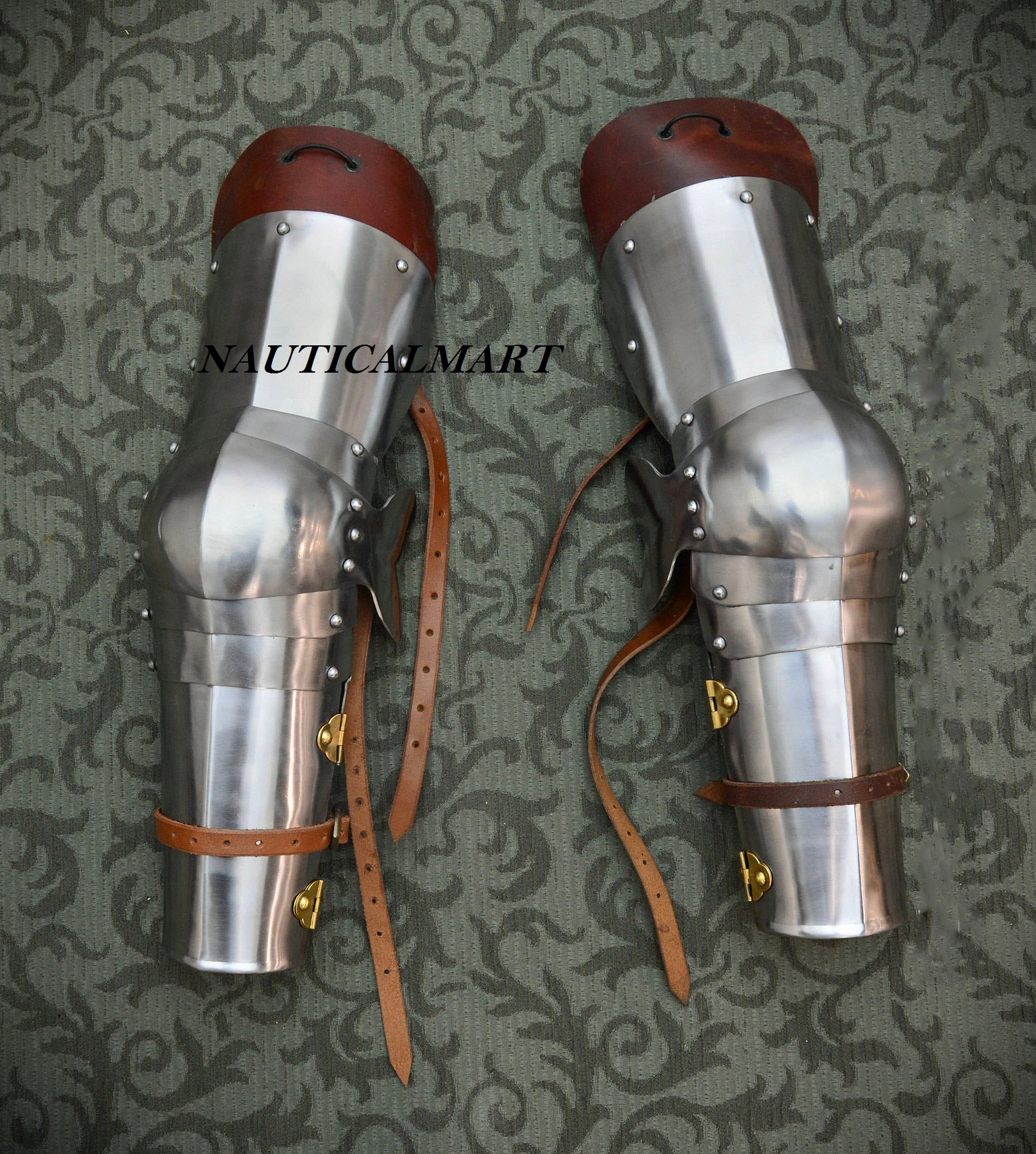 NauticalMart 15th Century Leg Armor - 18 Gauge