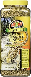 Zoo Med Natural Juvenile Bearded Dragen Food, voederpellets voor bartagames 567 g, met vitaminen en mineralen