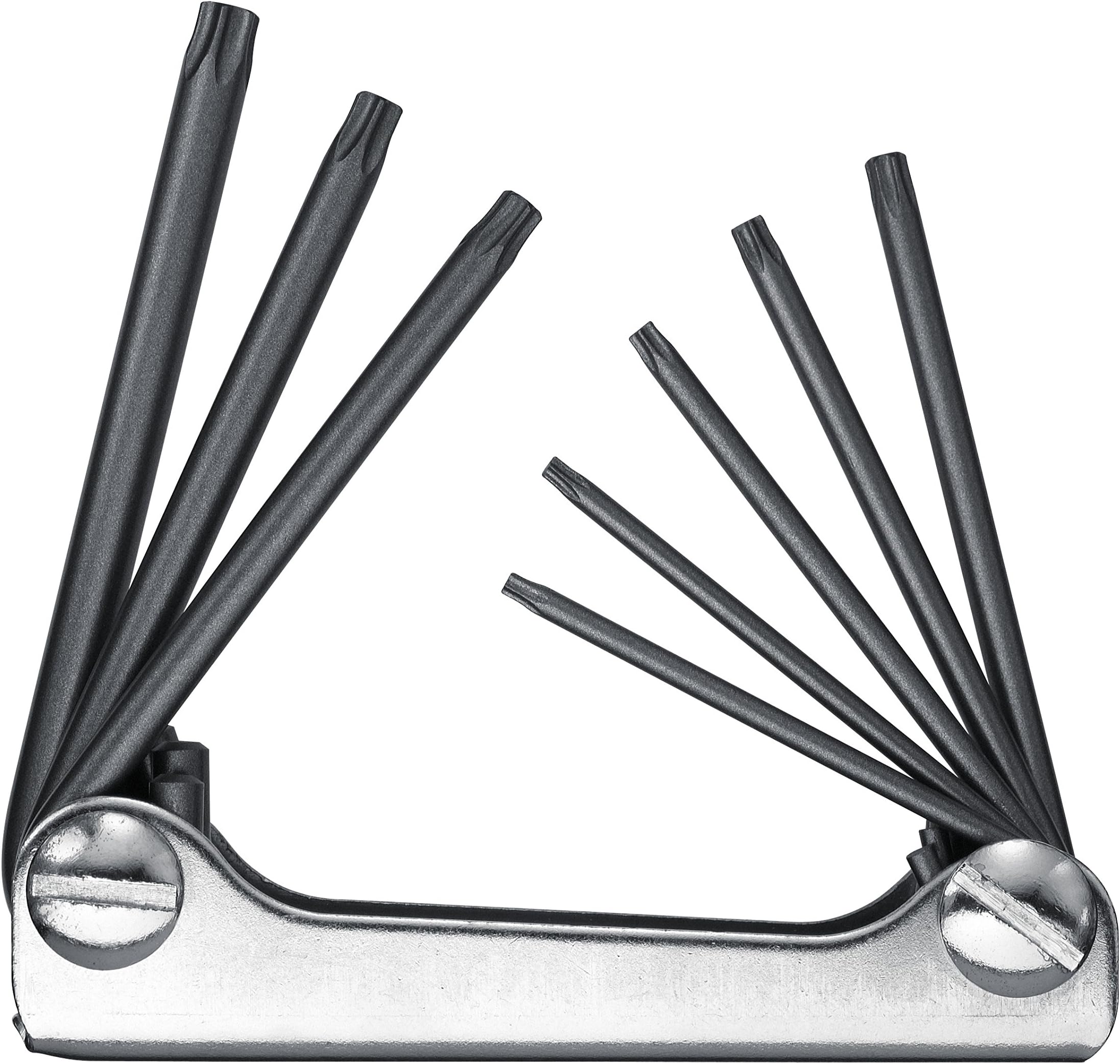 HaFu H570-180-08 TORX Key Wrench Metal Folding Set, Black/Silver