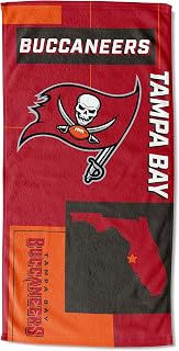 Northwest NFL State Line Beach Towel, 30x60, Tampa Bay Buccaneers