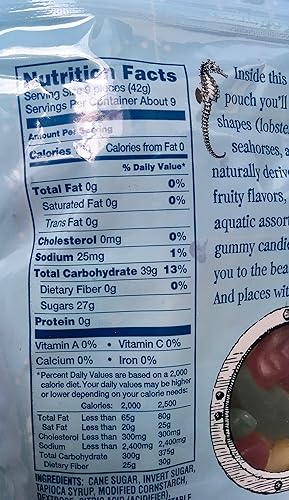 Miniatura 4 de Trader Joe's Scandinavian Swimmers - Paquete de 3 gomitas suaves y masticables, en formas de vida marina, sin gluten, kosher