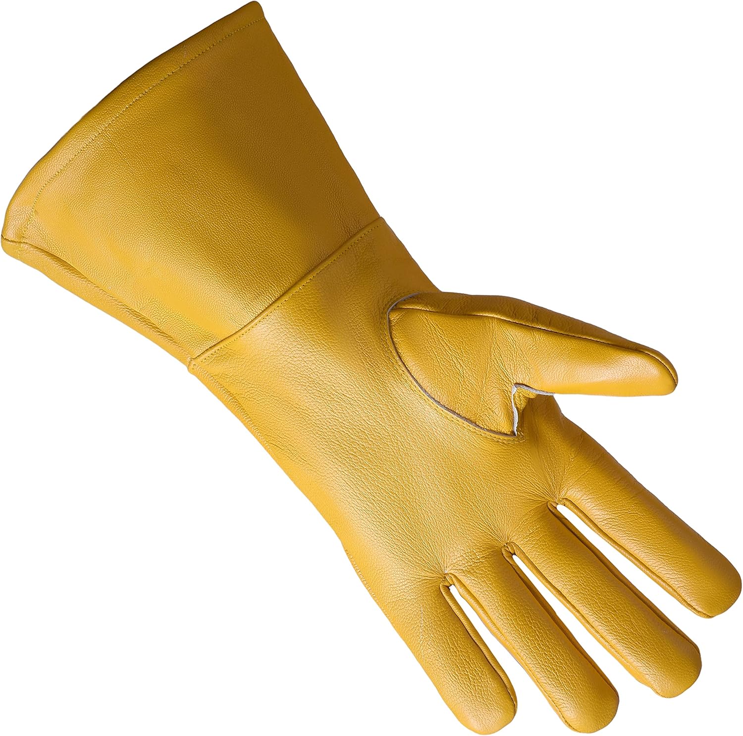 BRICKS MASONS Knights Templar Commandery Glove - Yellow Leather