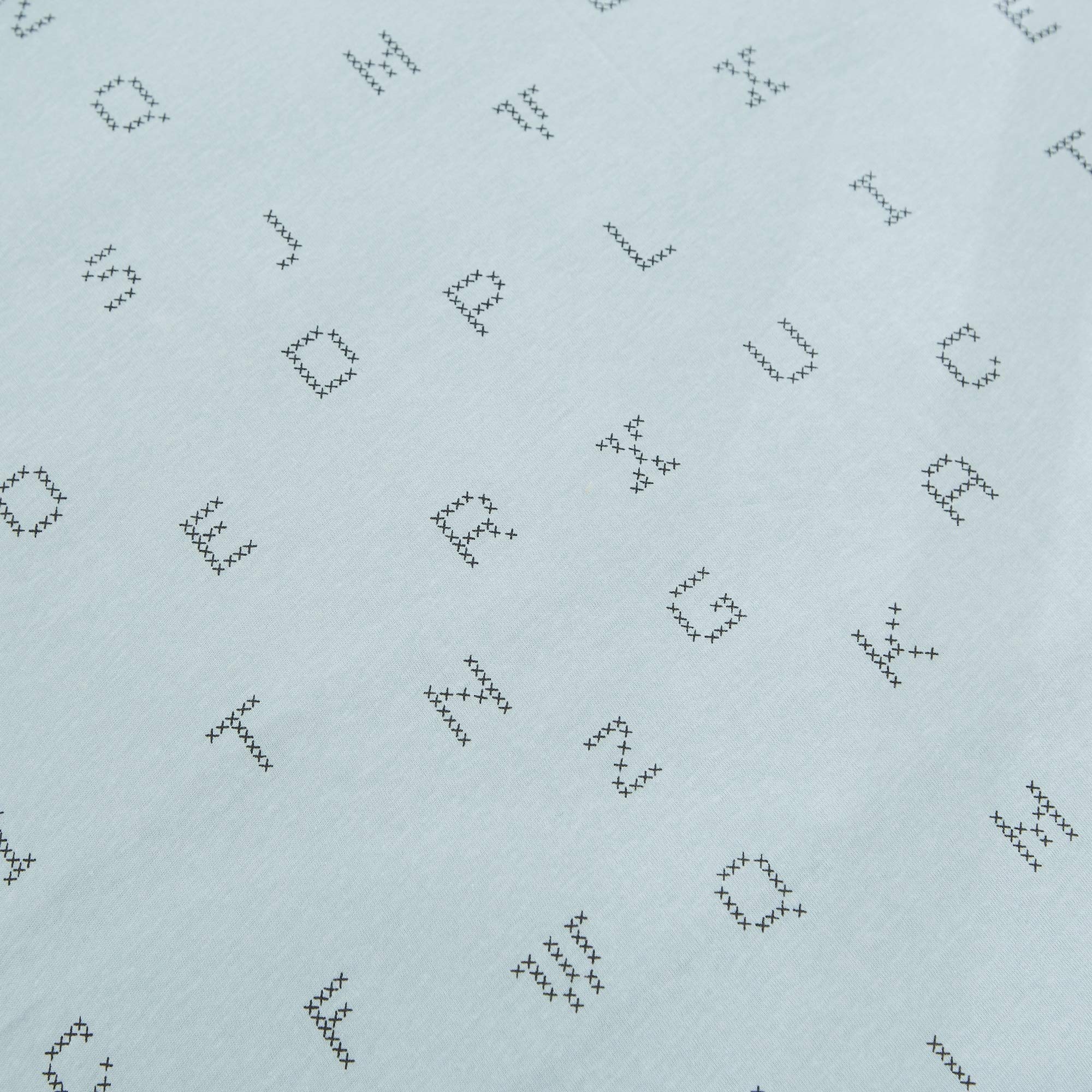 Silentnight Safe Nights Alphabet Fitted Sheet - Duck Egg - Moses Basket, Duck Egg Alphabet - Image 3