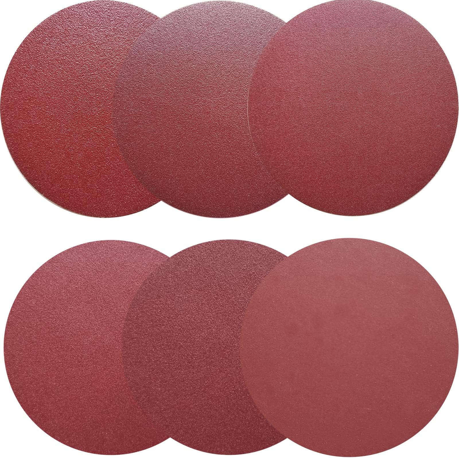 18 PCS 12" PSA Sanding Discs - 3 Each of 80, 100, 120, 180, 240, 400 Grit - 12 Inch Sandpaper Discs with PSA Self Adhesive for Drywall, Floor, Woodworking, Auto for Power Sander