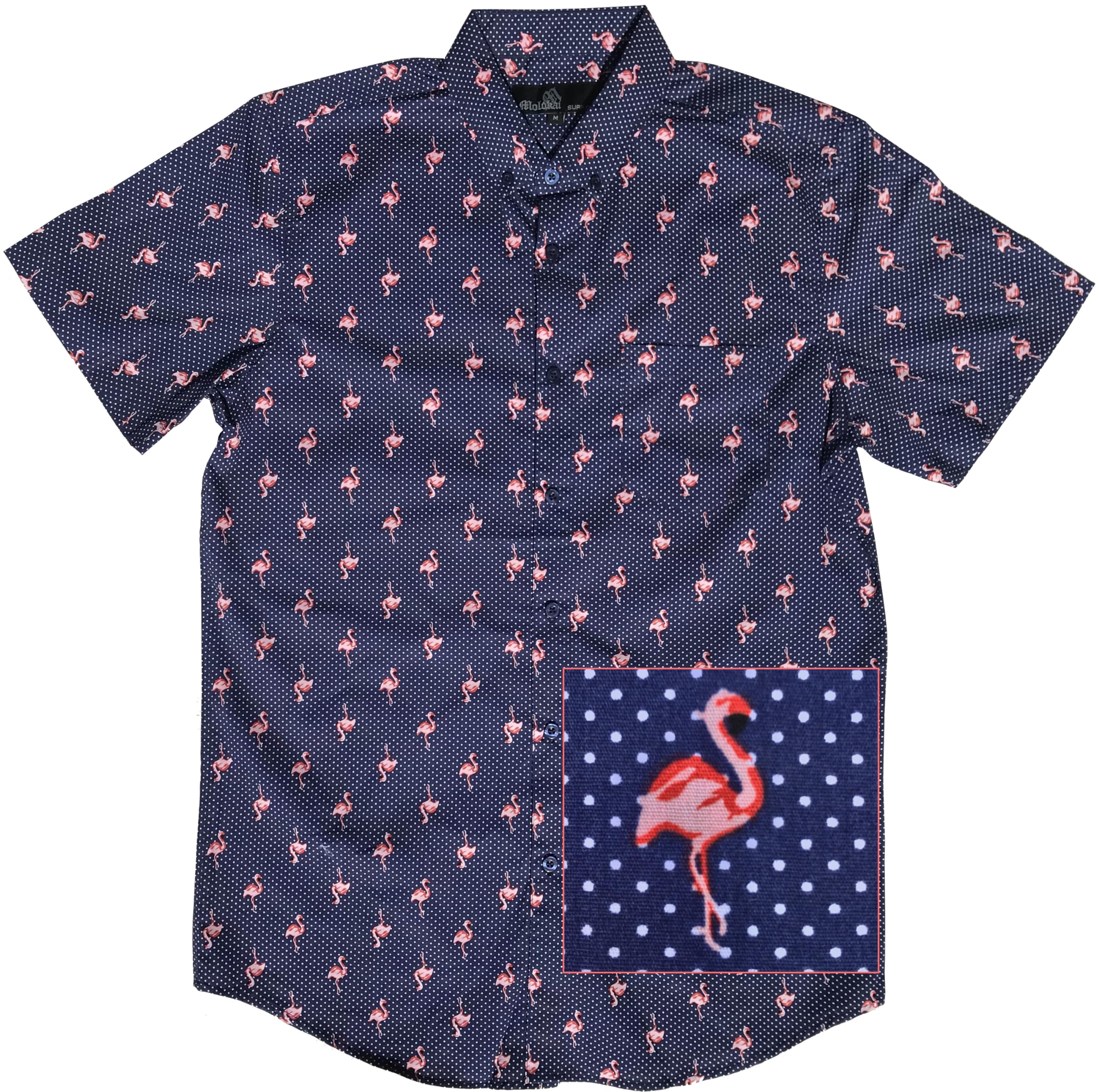 Molokai Surf Button Down Slim Fit Hawaiian Short Sleeve Shirts
