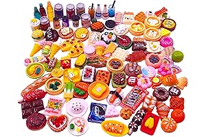 Playful 100-Piece Barbie Mini Food Adventures Set