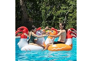 Inflatable Fighting Game: Chicken Fight Inflatable Pool Float Game Set
